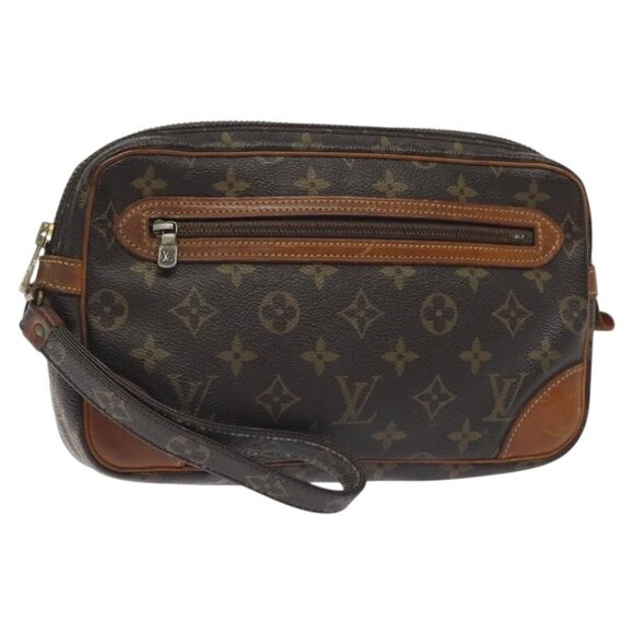 LOUIS VUITTON Monogram Marly Dragonne GM Clutch Bag M51825 LV Auth bs26998 - Picture 1 of 16
